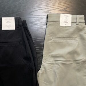 Two H&M Women's Black and Gray Chinos